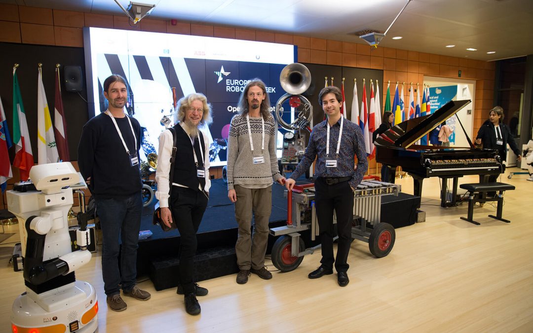 David plays with Logos Foundation on European Robotics Week